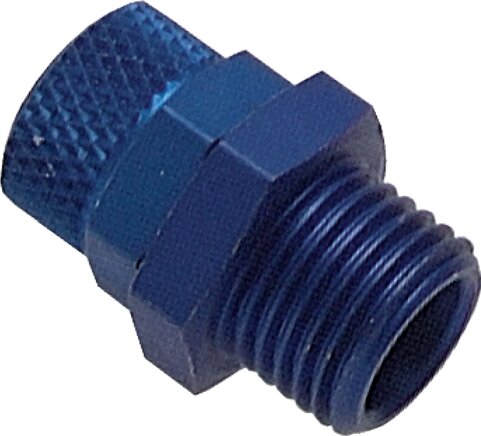 Exemplary representation: CK hose fitting with cylindrical thread, aluminium